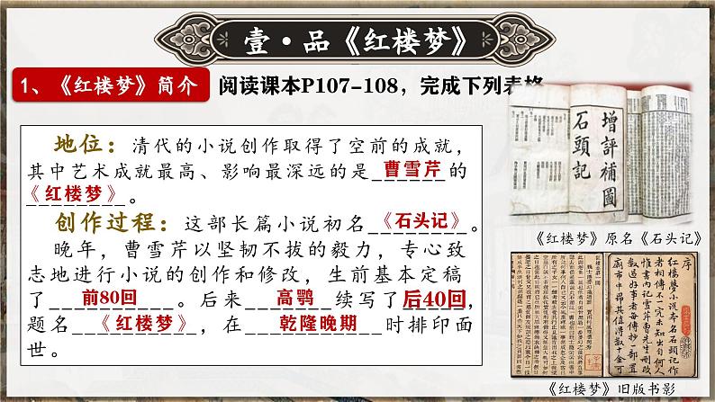 第21课 清朝前期的文学艺术【课件】第3页