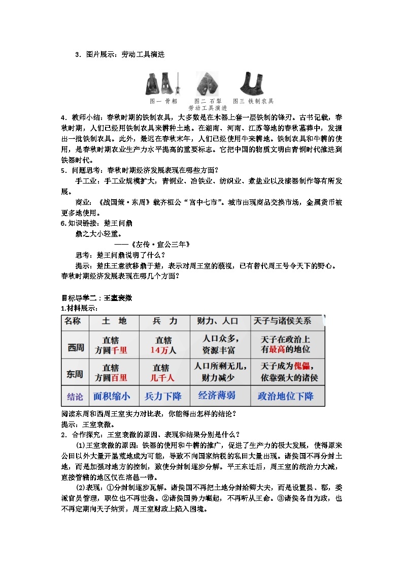 七历上（人教）第二单元  第6课   动荡的春秋时期 PPT课件+教案+导学案02