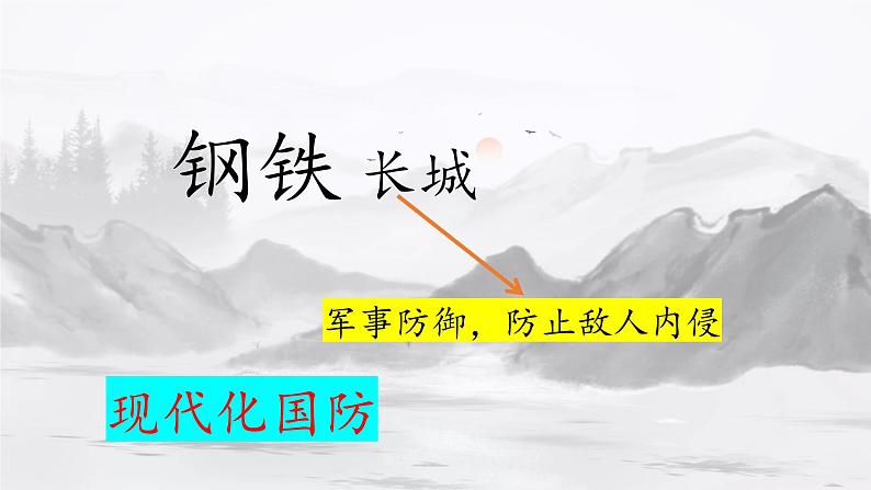 15课 钢铁长城课件 部编版历史八年级下册01