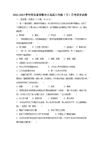 2022-2023学年河北省邯郸市大名县八年级（下）月考历史试卷（含解析）