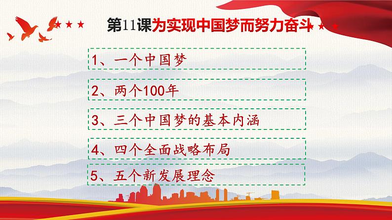 《为实现中国梦而努力奋斗》优课一等奖教学课件第2页