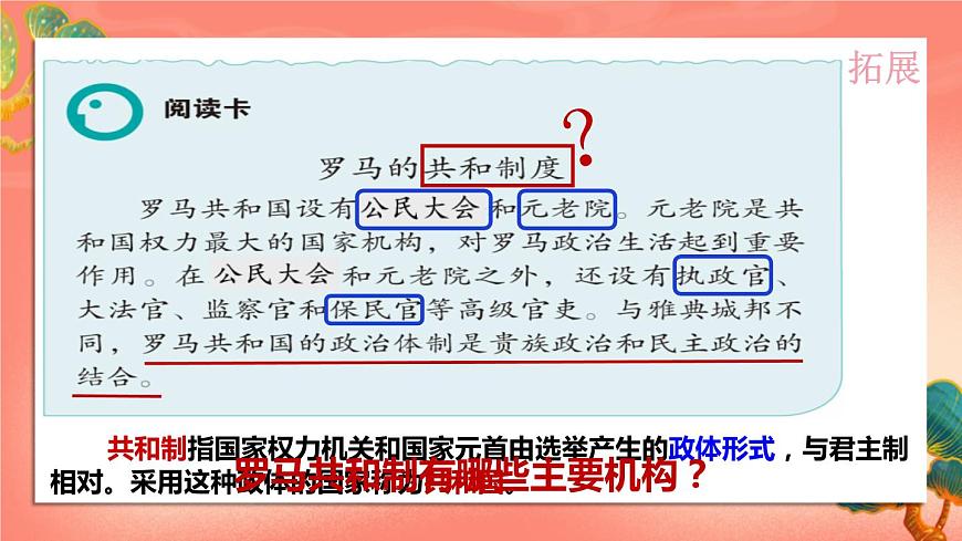 人教部編版歷史九年級(jí)上冊(cè)5.《 羅馬城邦和羅馬帝國(guó)》課件第7頁(yè)