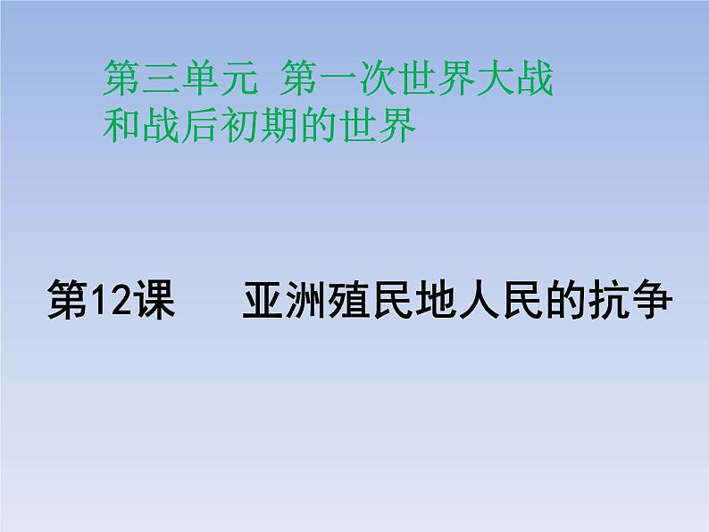 第12课 亚洲殖民地人民的抗争课件PPT第2页