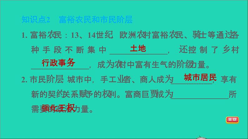 历史人教版九年级上册同步教学课件第5单元走向近代第13课西欧经济和社会的发展207