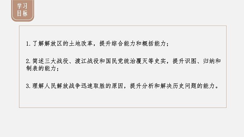 部编版八年级历史上册课件 第24课 人民解放战争的胜利第3页