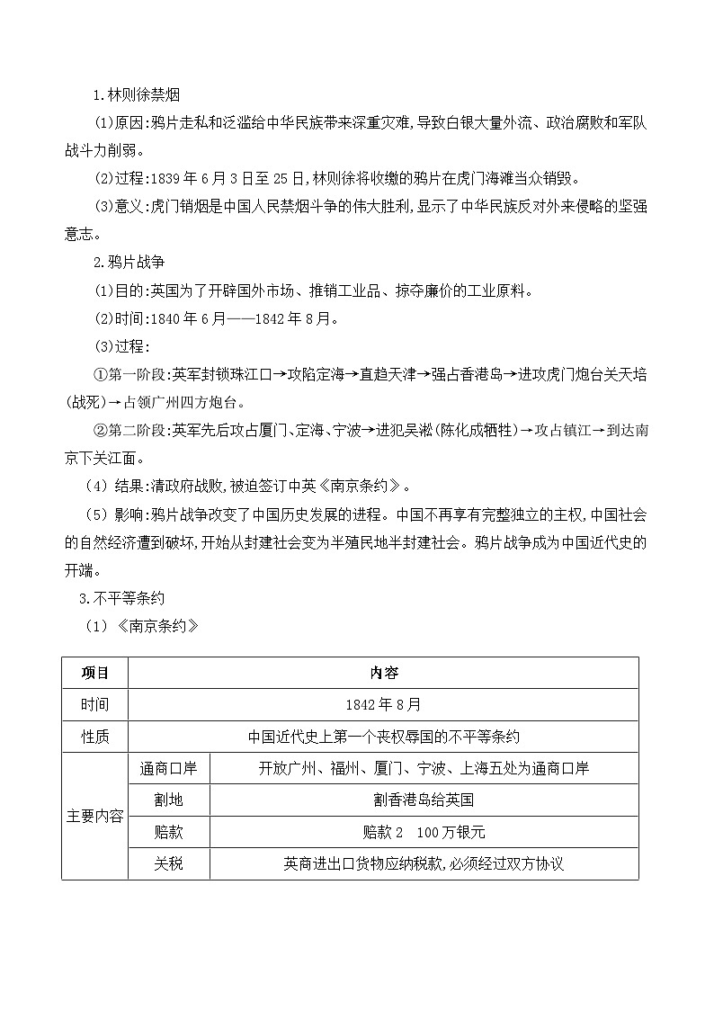 第一单元 中国开始沦为半殖民地半封建社会 课件讲义02