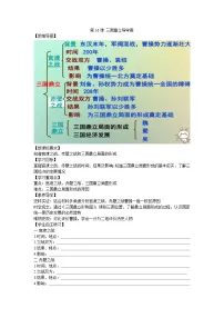 初中历史人教部编版七年级上册第十六课 三国鼎立导学案