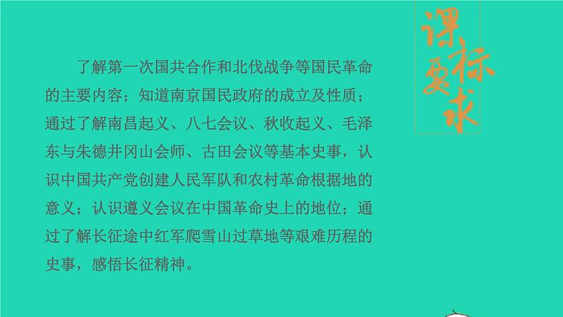 2023八年级历史上册第五单元从国共合作到国共对立单元综合复习上课课件新人教版02