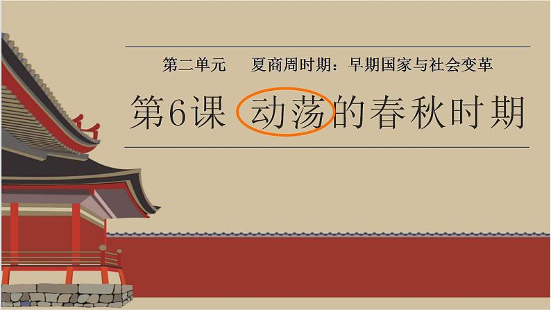 第6课动荡的春秋时期(课件)—课件第1页