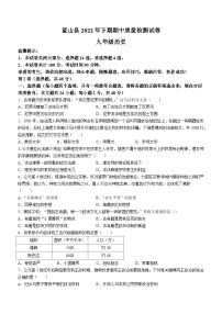 湖南省永州市蓝山县2022-2023学年九年级上学期期中历史试题