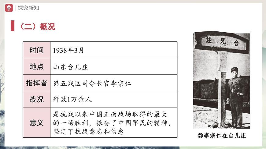 第20課 正面戰(zhàn)場的抗戰(zhàn)（教學(xué)課件）第6頁