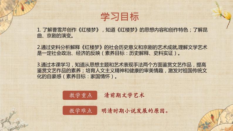 【核心素养】新课标部编版初中历史七年级下册 21 清朝前期的文学艺术 课件+教案+练习（含教学反思和答案）02