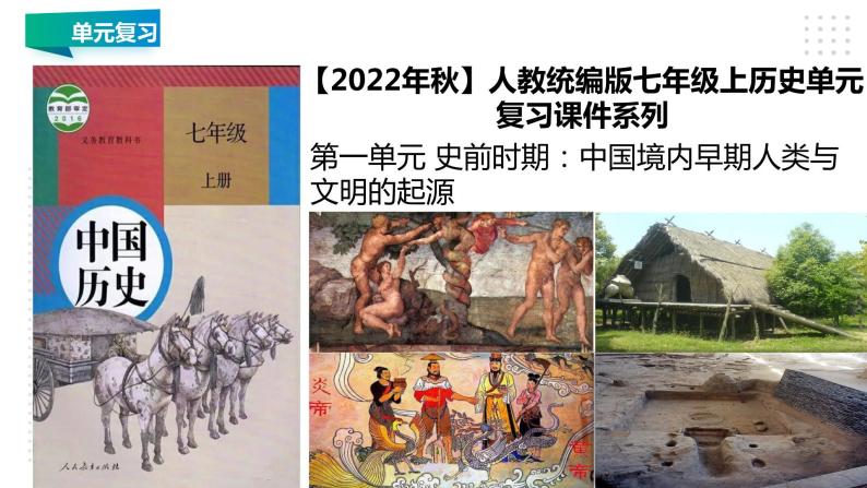 第一单元 史前时期：中国境内早期人类与文明的起源 精品复习课件01