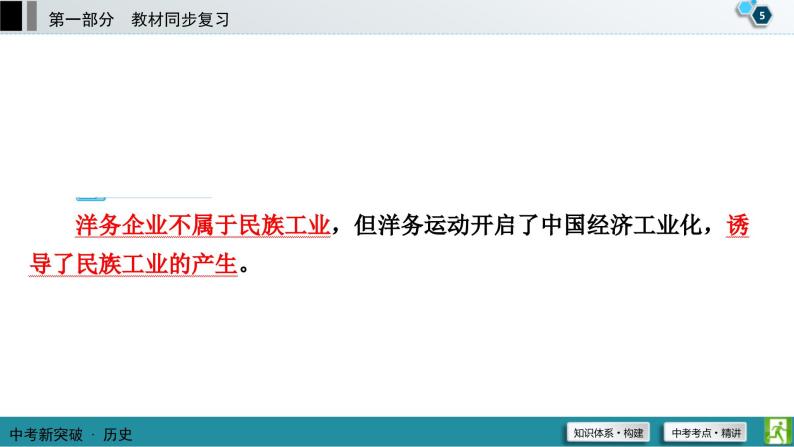 中考历史一轮复习课件第1部分 模块2 第8单元 近代经济、社会生活与教育文化事业的发展 (含答案)06