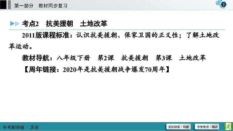 中考历史一轮复习课件第1部分 模块3 第1单元 中华人民共和国的成立和巩固 (含答案)08