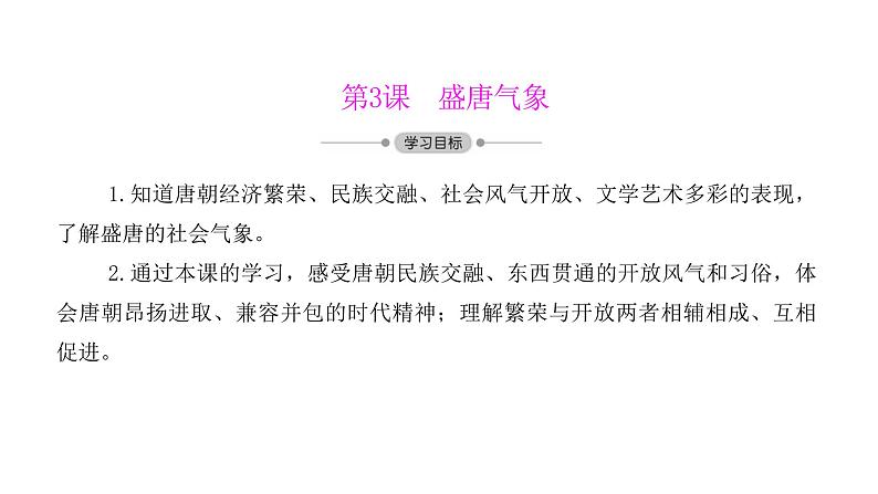 初中历史统编七下第3课 盛唐气象同步预习课件01