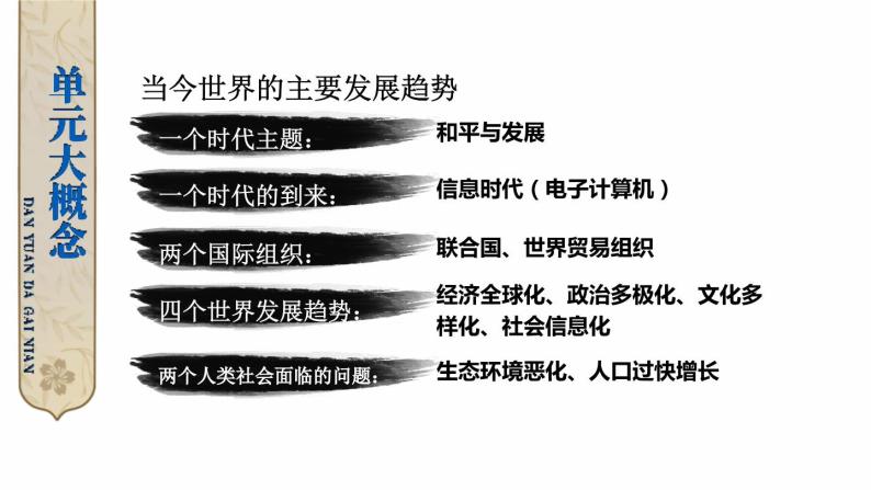 第六单元 走向和平发展的世界 综合复习 课件 2023-2024学年部编版九年级历史下册03