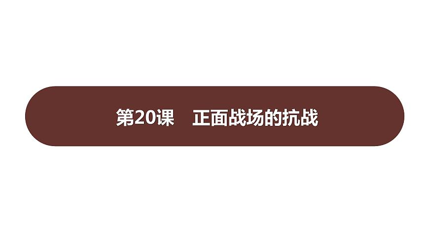 第六單元 第二十課 正面戰(zhàn)場(chǎng)的抗戰(zhàn) 課件 2023-2024 部編版歷史 八年級(jí)上冊(cè)(深圳)第1頁(yè)