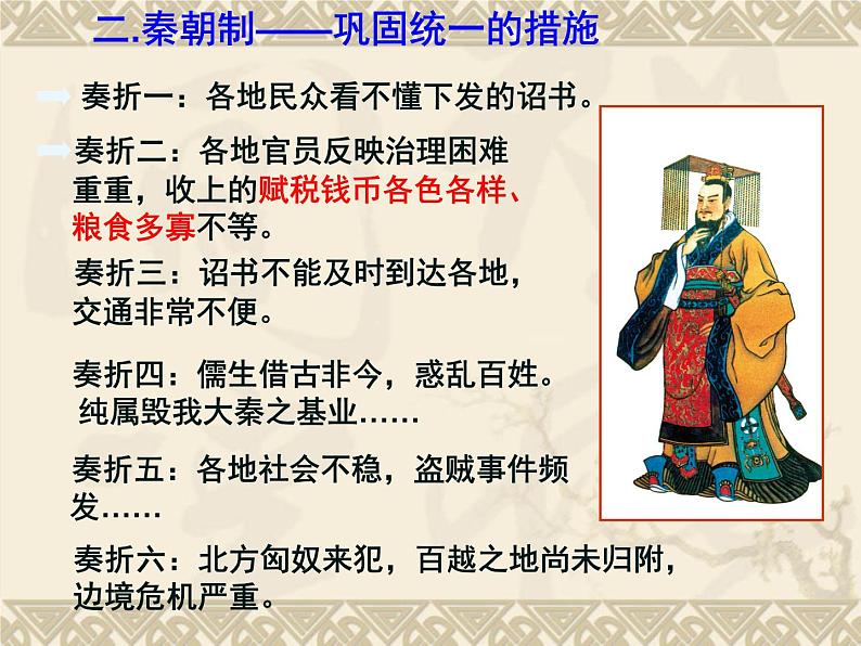2023-2024学年部编版历史七年级上册 第9课 秦统一中国 精品课件第6页