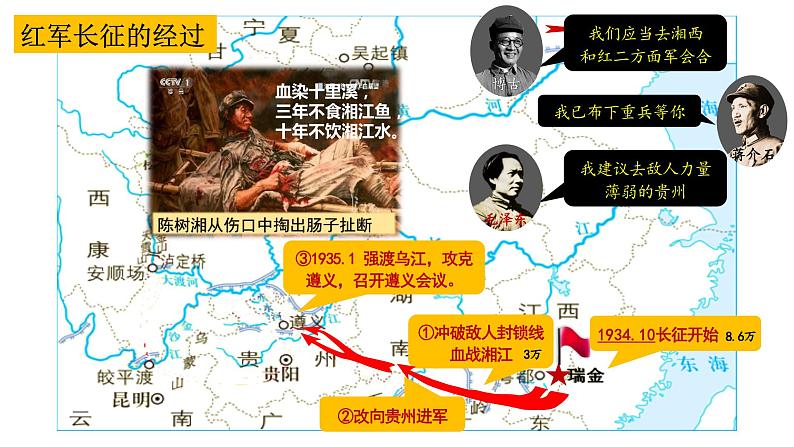 第17课+中国工农红军长征(同步课件+同步练习)-2023-2024学年八年级历史上册同步精品课堂(部编版)08