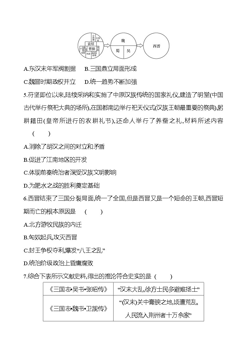 單元測(cè)評(píng)挑戰(zhàn)(四) 試卷 （學(xué)生版）2023-2024 部編版七年級(jí)上冊(cè)第2頁(yè)