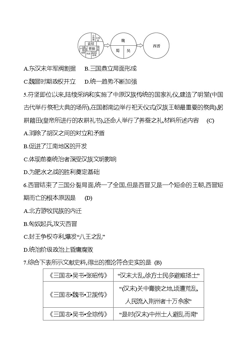 單元測(cè)評(píng)挑戰(zhàn)(四) 試卷 （教師版）2023-2024 部編版七年級(jí)上冊(cè)第2頁(yè)