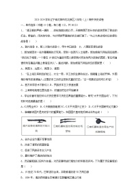 辽宁省沈阳市沈北新区2023-2024学年八年级上学期期中考试历史试题