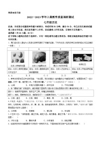 河南省鹤壁市部分学校联考2022-2023学年七年级上学期期末历史试题
