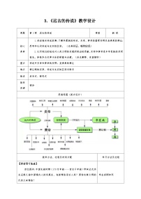 初中历史第三课 远古的传说表格教案