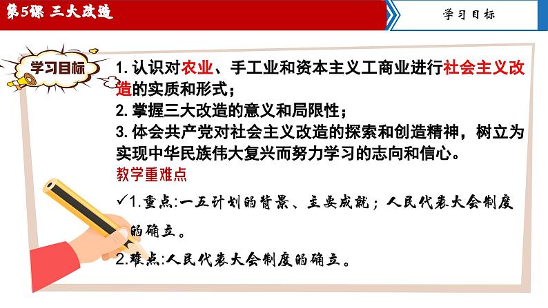 【核心素养目标】统编版初中历史八下 第5课三大改造课件+教案+课时训练(含答案)02