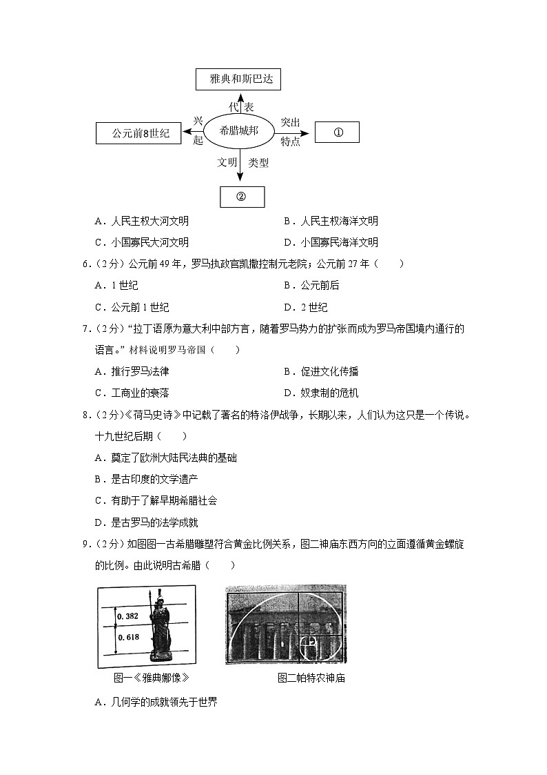 天津市滨海新区2023-2024学年部编版九年级上学期期末历史试卷第2页