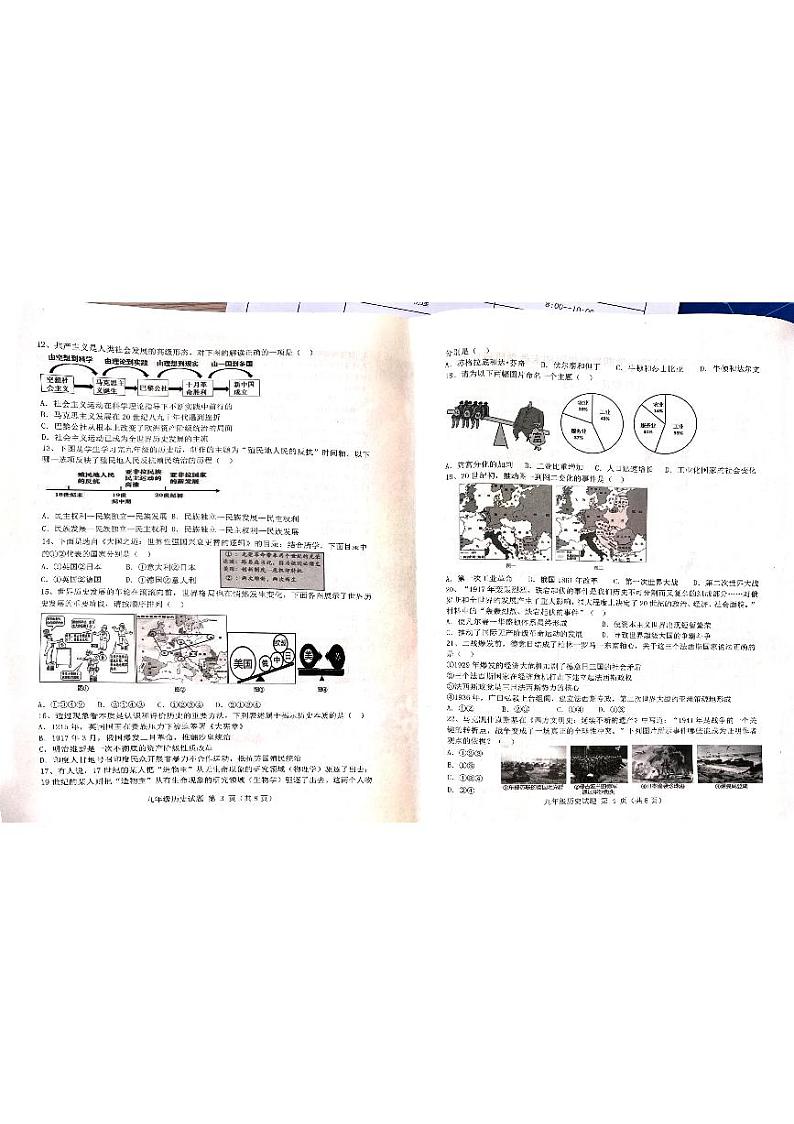 山东省滨州市博兴县教育集团2023-2024学年九年级上学期1月期末历史试题02