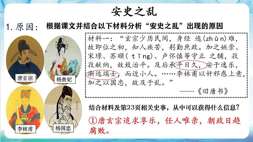 【多場景教學】人教部編版歷史七年級下冊5《 安史之亂與唐朝衰亡》（課件）第4頁