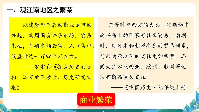 第18课 东晋南朝时期江南地区的开发(课件)第6页