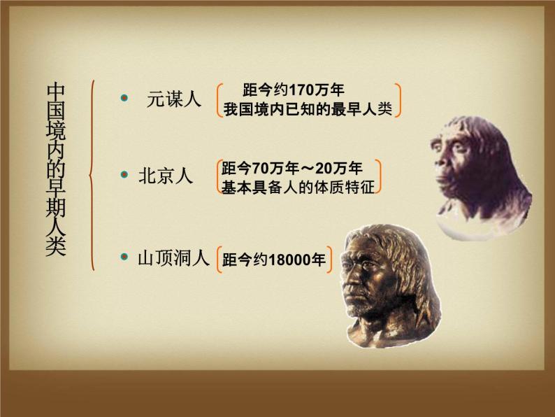 第1课 中国境内早期人类的代表——北京人 课件07