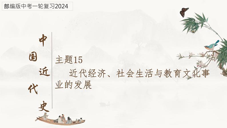 复习课件:八上第八单元_近代经济、社会生活与教育文化事业的发展(19页)(风一样的男子)第1页