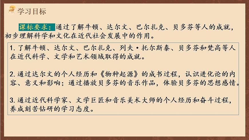 人教部編版歷史九年級下冊7《  近代科學(xué)與文化》  課件第3頁
