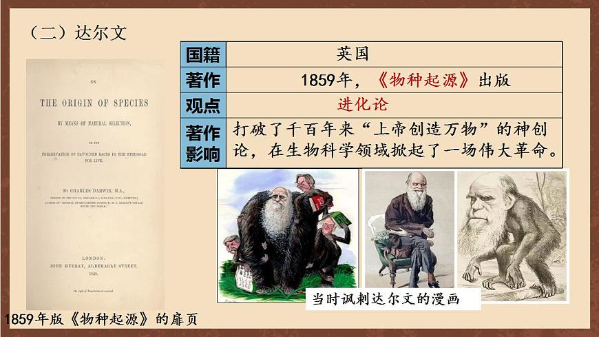 人教部編版歷史九年級下冊7《  近代科學(xué)與文化》  課件第8頁