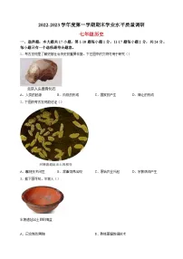 连云港市2022-2023学年七年级上学期期末历史试题(含答案解析)