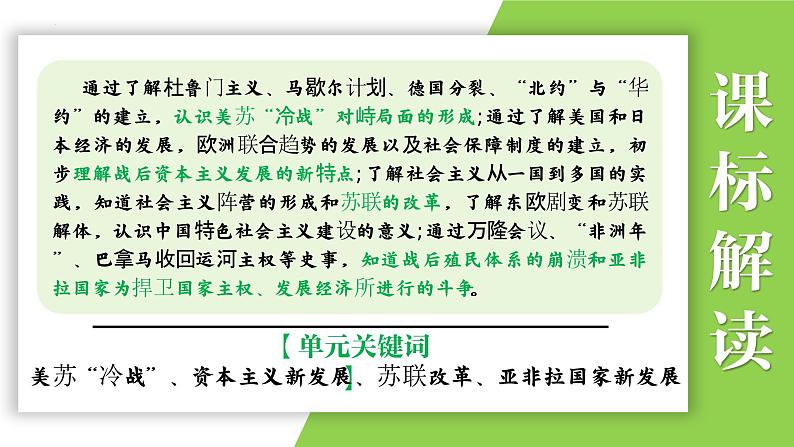 九年级下册第五单元 二战后的世界变化-2024年中考历史一轮复习课件(部编版)第5页