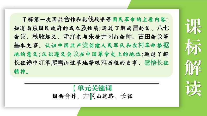 八年级上册第五单元 从国共合作到国共对立-2024年中考历史一轮复习课件(部编版)第4页