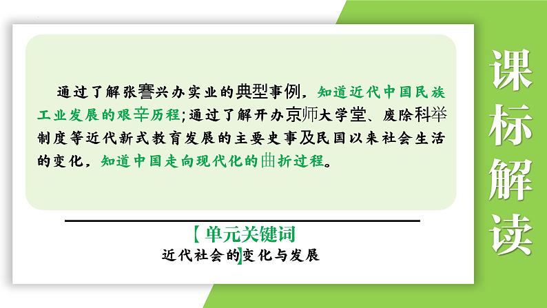 八年级上册第八单元 近代经济、社会生活与教育文化事业的发展-2024年中考历史一轮复习课件(部编版)04