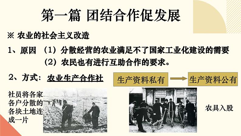 人教版初中历史八年级下册第五课 三大改造课件08