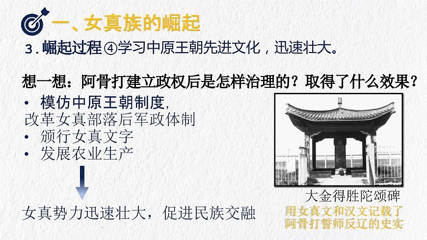 【趣味課堂】部編版初中歷史七年級下冊 第8課金與南宋的對峙-課件第7頁