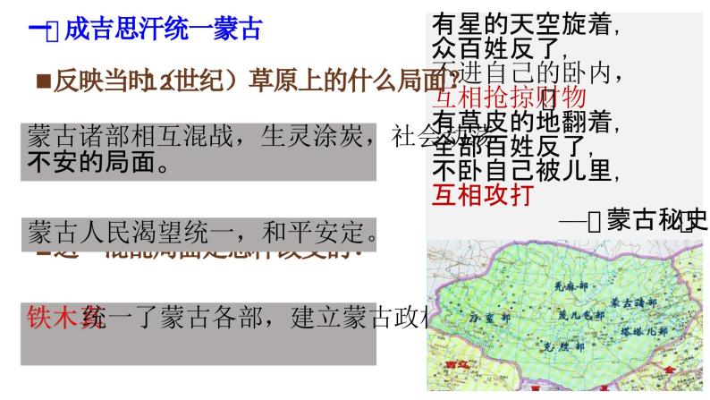 【趣味课堂】部编版初中历史七年级下册 第10课蒙古族的兴起与元朝的建立-课件04