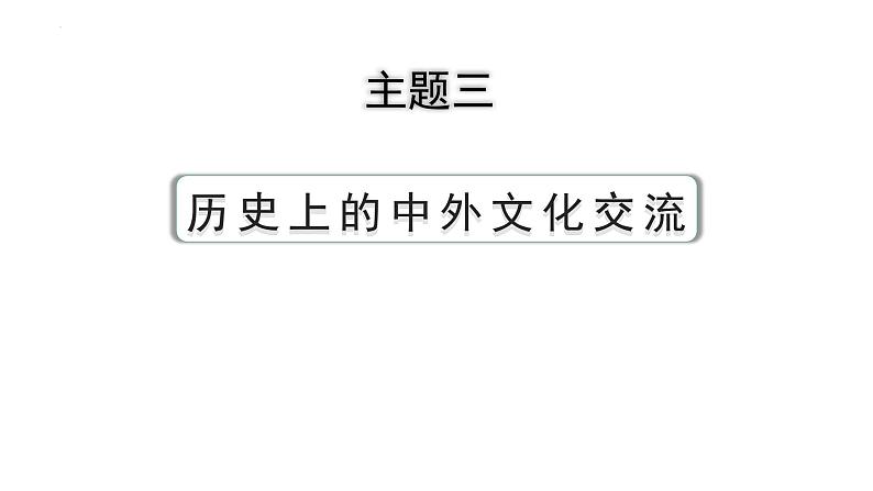 2024年河北省中考历史备考重难专题:主题三+历史上的中外文化交流++课件第3页