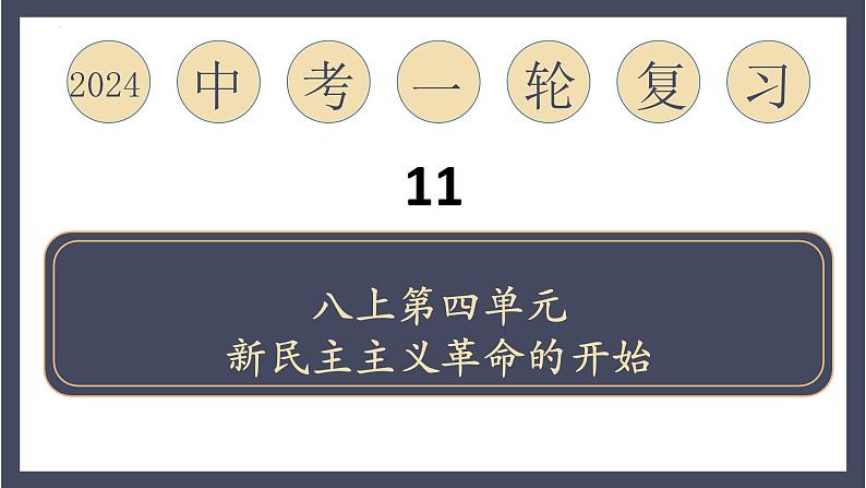 专题11 新民主主义革命的开始(课件)-2024年中考历史一轮大单元复习必备课件(人教部编版)第1页