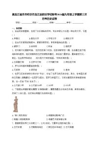 黑龙江省齐齐哈尔市龙江县部分学校联考2024届九年级上学期第三次月考历史试卷(含答案)