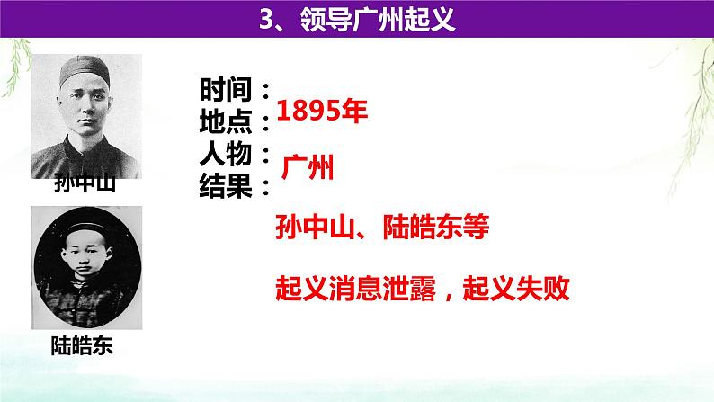 3.8+革命先行者孙中山+++课件++2023-2024学年统编版八年级历史下册07