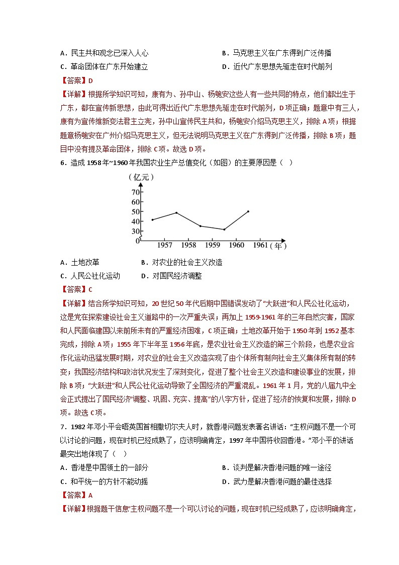 模拟卷08-【赢在中考·模拟测试卷】备战2023年中考历史全真模拟卷(安徽专用)03